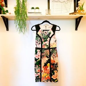 Fitted floral dress